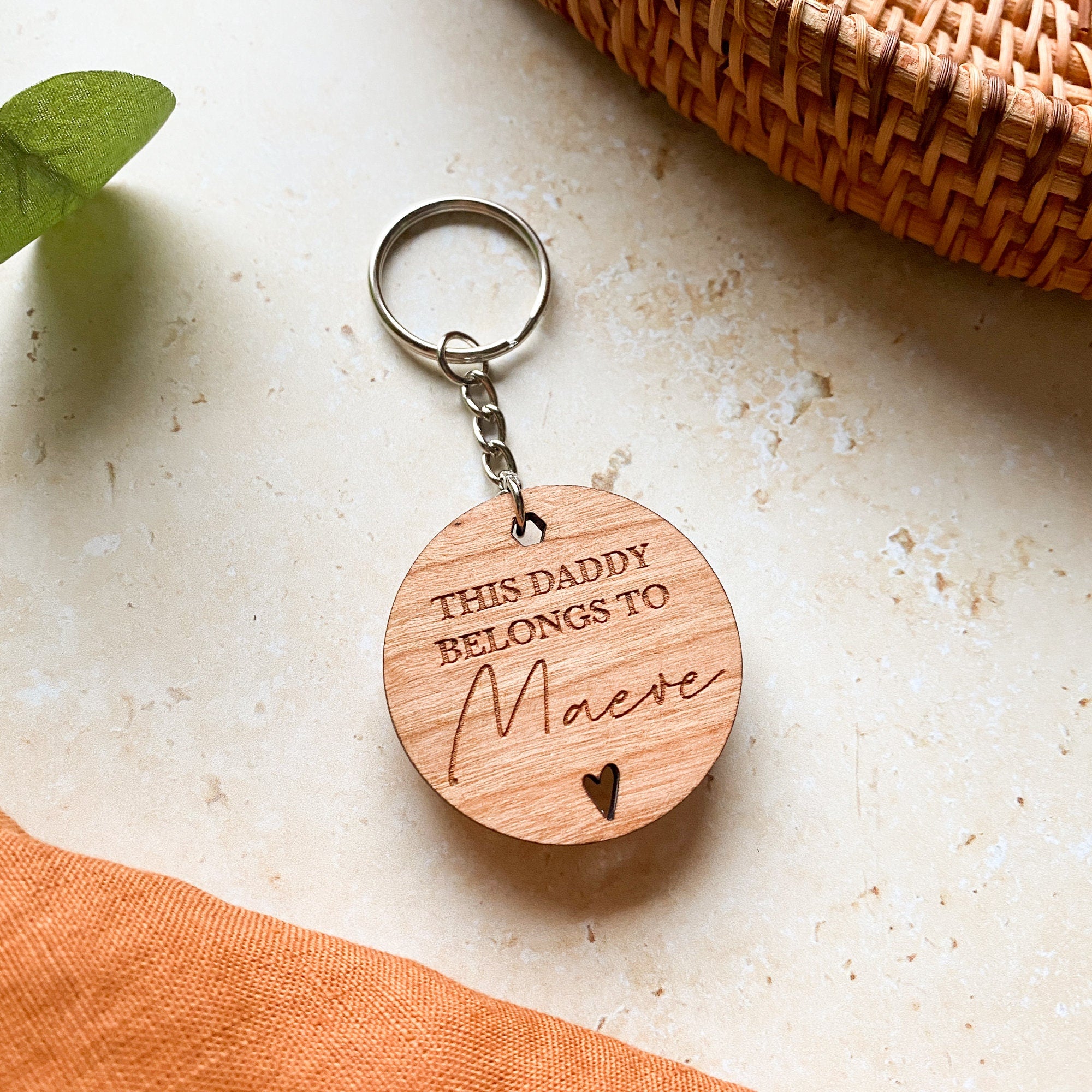 Daddy and me store keyring